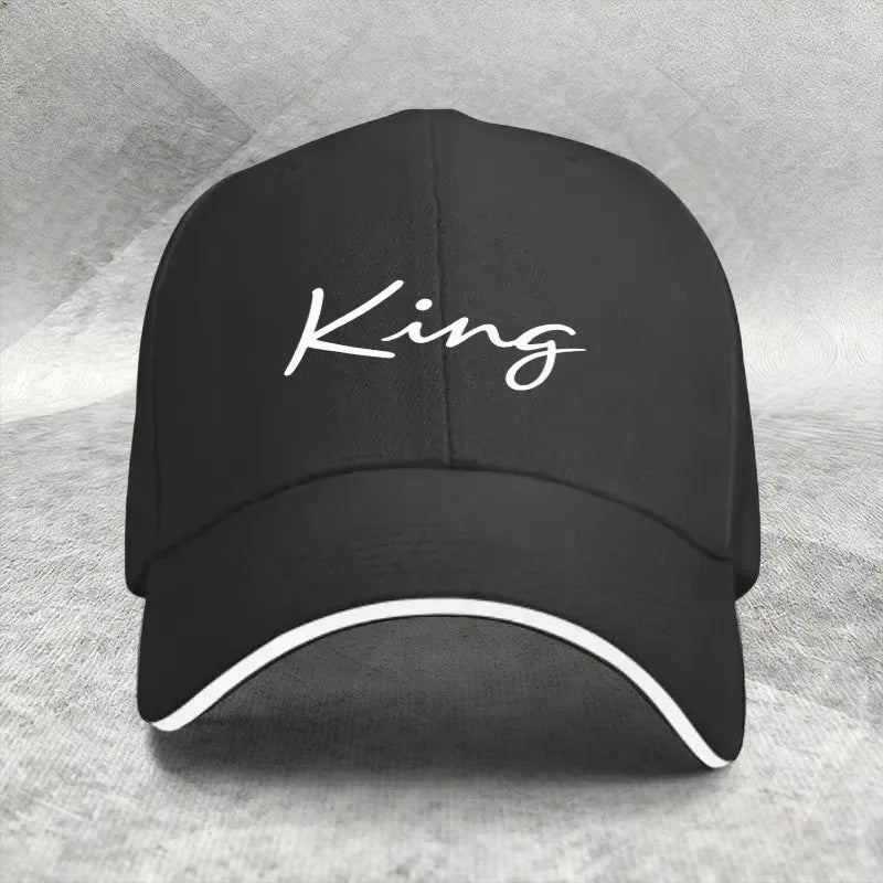 King Script Cotton Baseball Cap