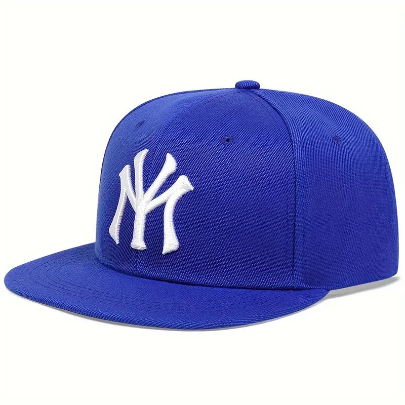 Unisex Letter Embroidered Adjustable Hip-Hop Trucker Snapback Cap