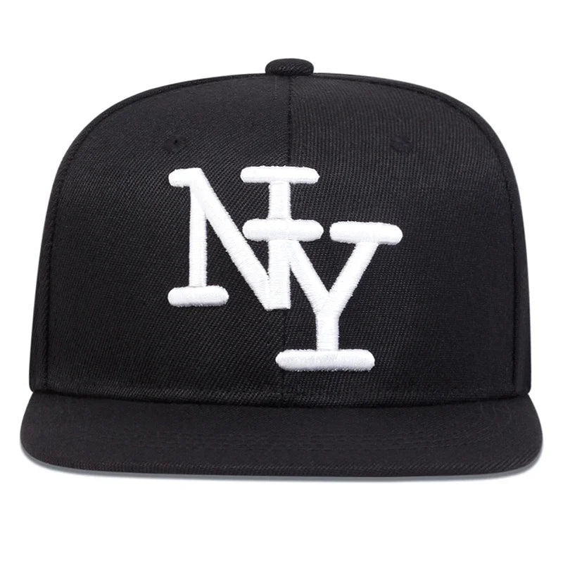 Unisex Letter Embroidered Hip Hop Snapback Cap