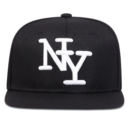 Unisex Letter Embroidered Hip Hop Snapback Cap