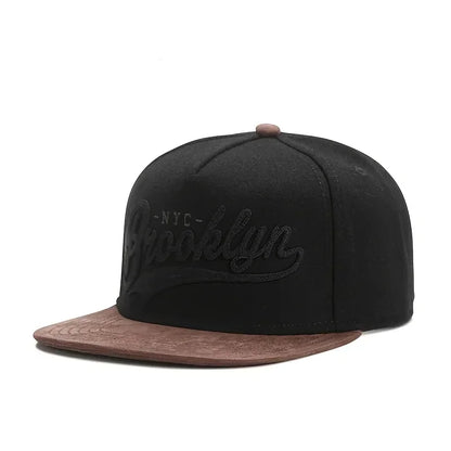 Brooklyn Embroidered Adjustable Trucker Snapback Cap
