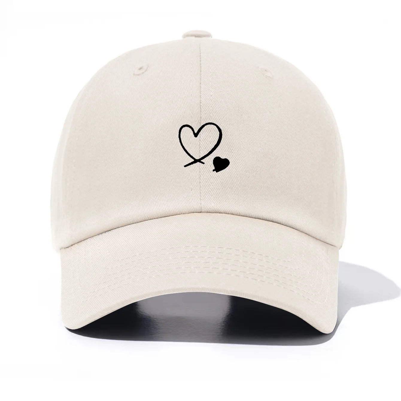 1 Piece Hearts Print Baseball Cap For Men And Women