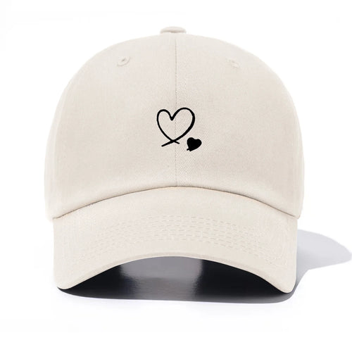1 Piece Hearts Print Baseball Cap For Men And Women