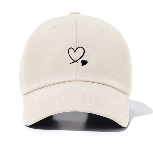 1 Piece Hearts Print Baseball Cap For Men And Women