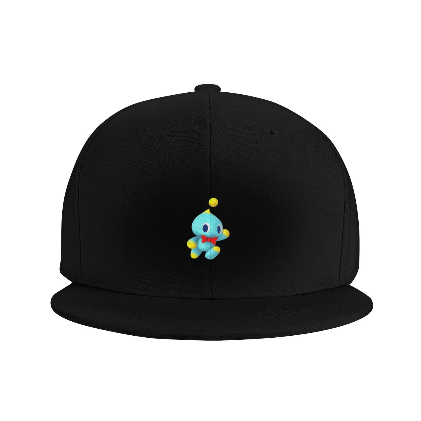 Fashion Chao Sticker Blue Guy Flat Brim Snapback Cap