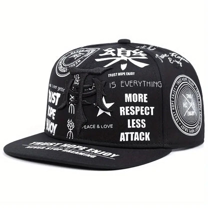Creative Graffiti Embroidered Snapback Cap