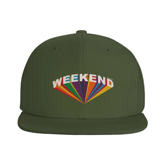 Weekend Rainbow Prism Snapback Cap Hat
