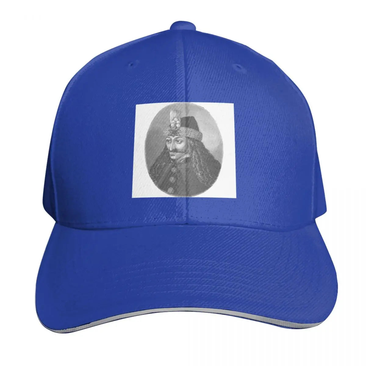 Vlad The Impaler Black And White Portrait Baseball Cap