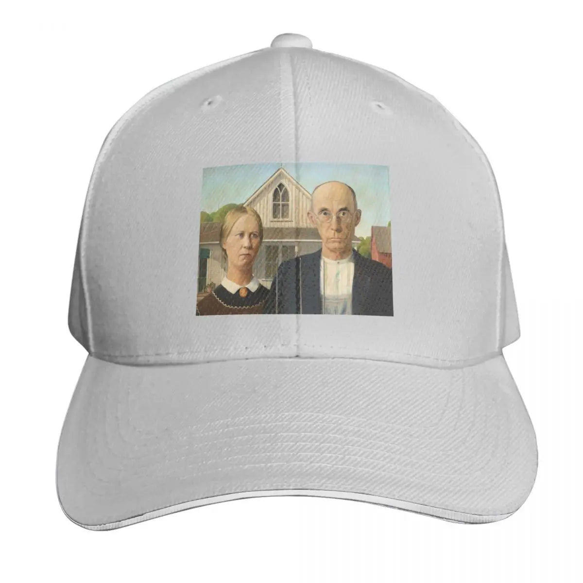 Grant Wood American Gothic 1930 Mesh Baseball Cap