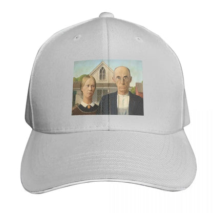Grant Wood American Gothic 1930 Mesh Baseball Cap