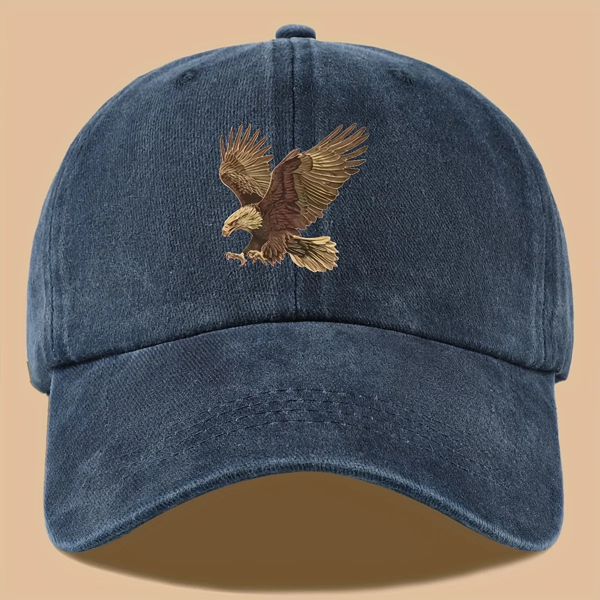 Eagle Print Outdoor Baseball Cap