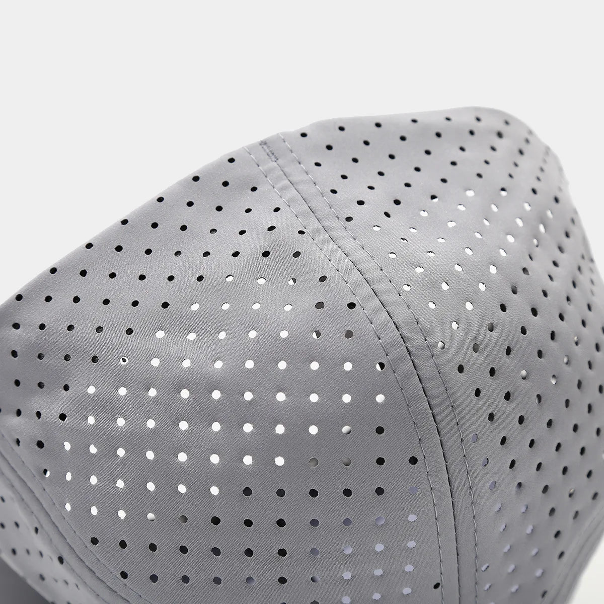 Full Closed Flat Brim Breathable Mesh Snapback Cap