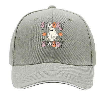 Spooky Season Ghost Pumpkin Baseball Cap