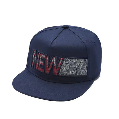 Unisex Letter Embroidered Adjustable Hip-Hop Snapback Cap