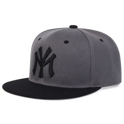 Unisex Letter Embroidered Adjustable Hip-Hop Trucker Snapback Cap