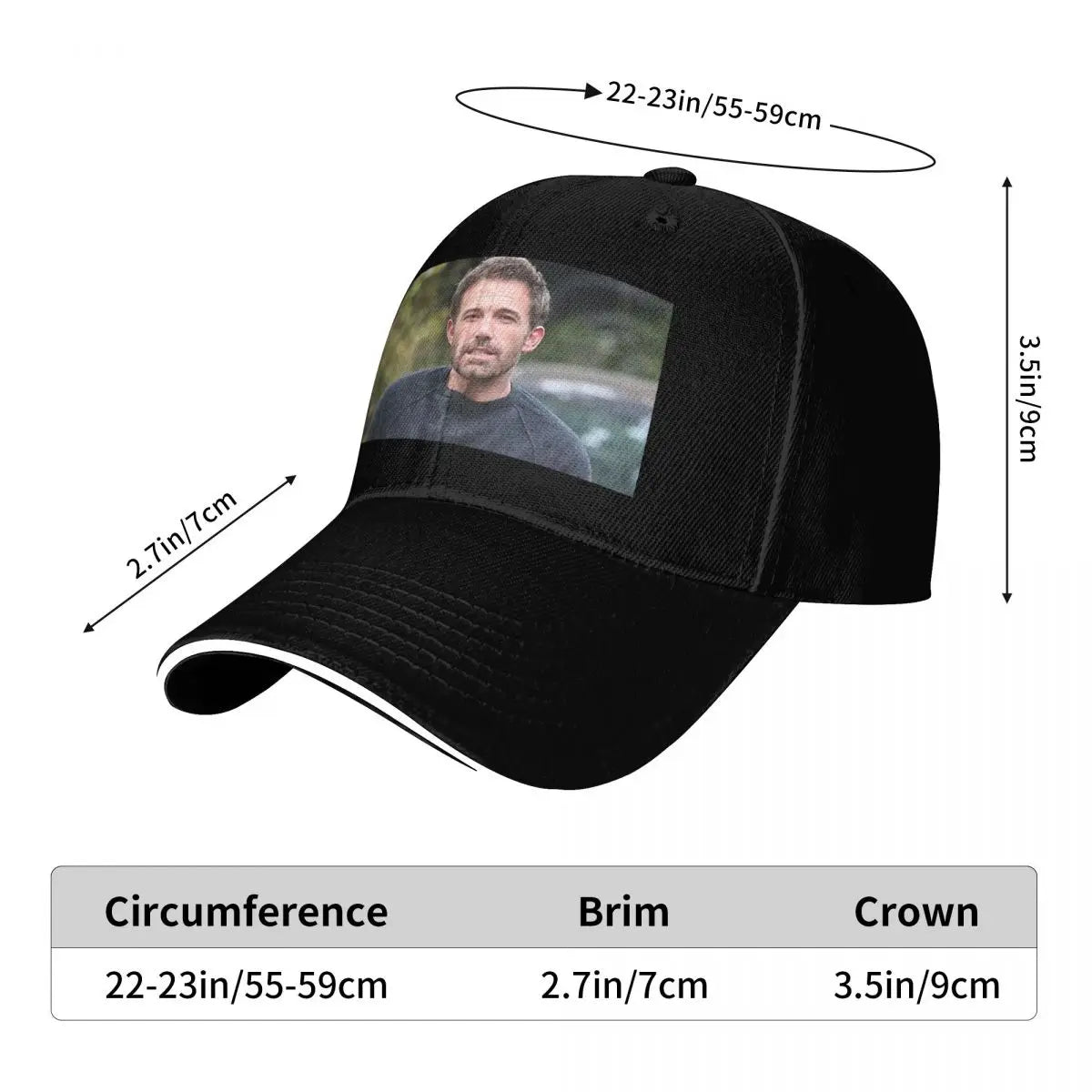 Ben Affleck UPF 50+ Breathable Mesh Baseball Cap