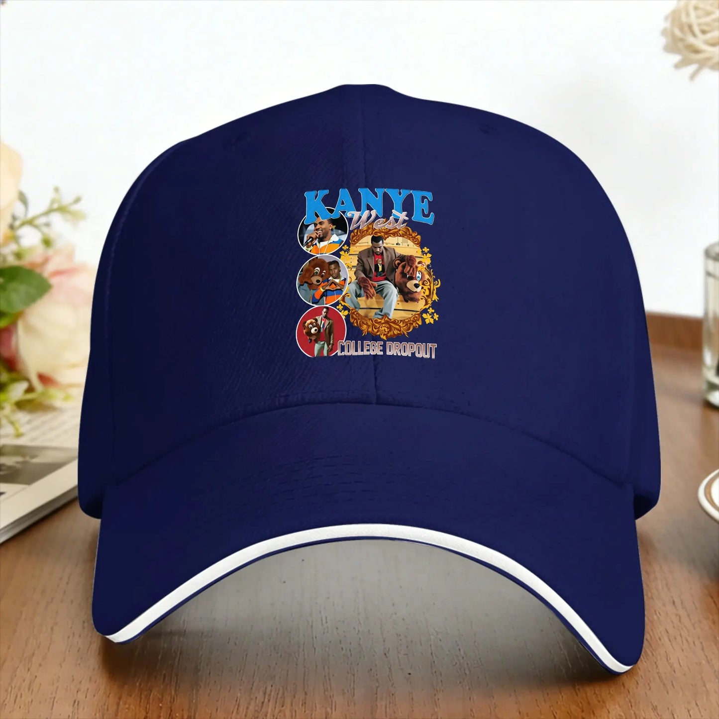 Kanye West Portrait Print Baseball Cap Style