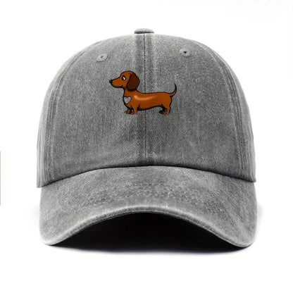 Cute Sausage Dog Print Baseball Cap