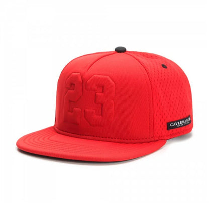 Metal Leather Patch Unisex Casual Snapback Cap