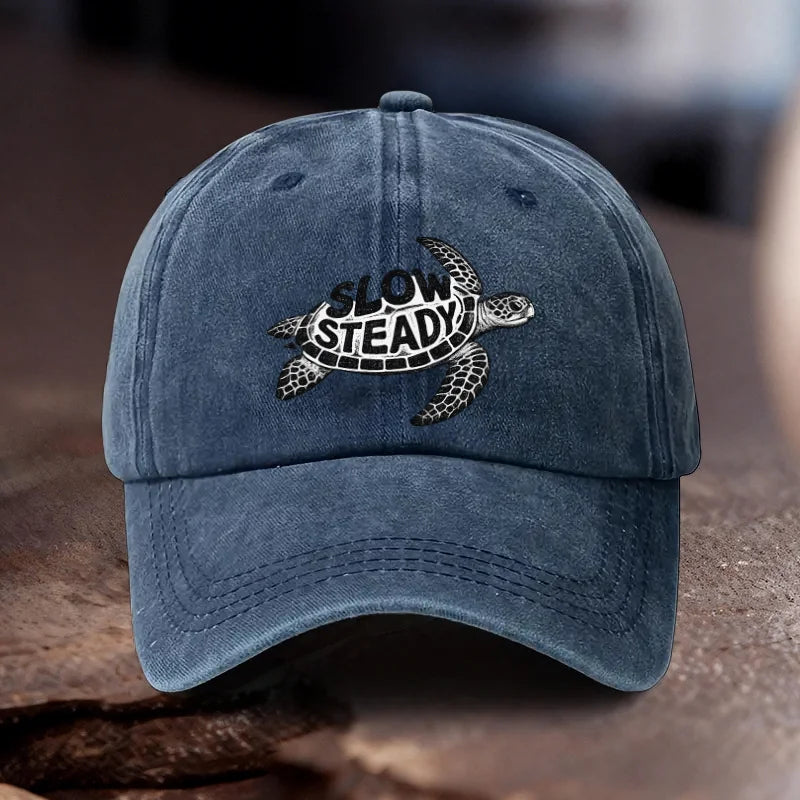 Slow Steady Sea Turtle Baseball Cap