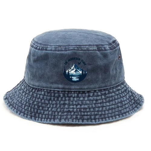 Customize Snow Peak Cotton Washed Bucket Hat Vintage