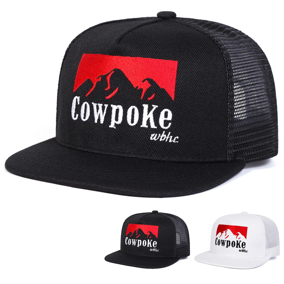 COWPOKE Embroidery Outdoor Snapback Cap