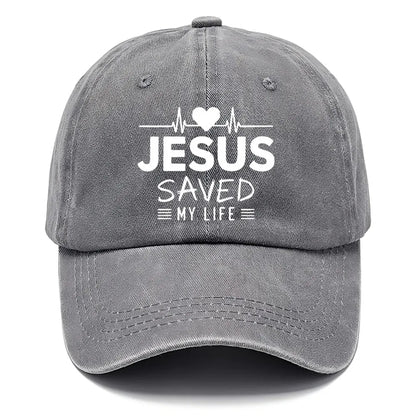 Jesus Saved My Life Graphic Baseball Cap