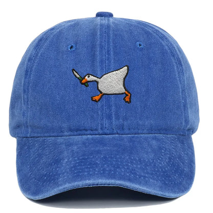 Goose Embroidered Urban Style Duckbill Baseball Cap