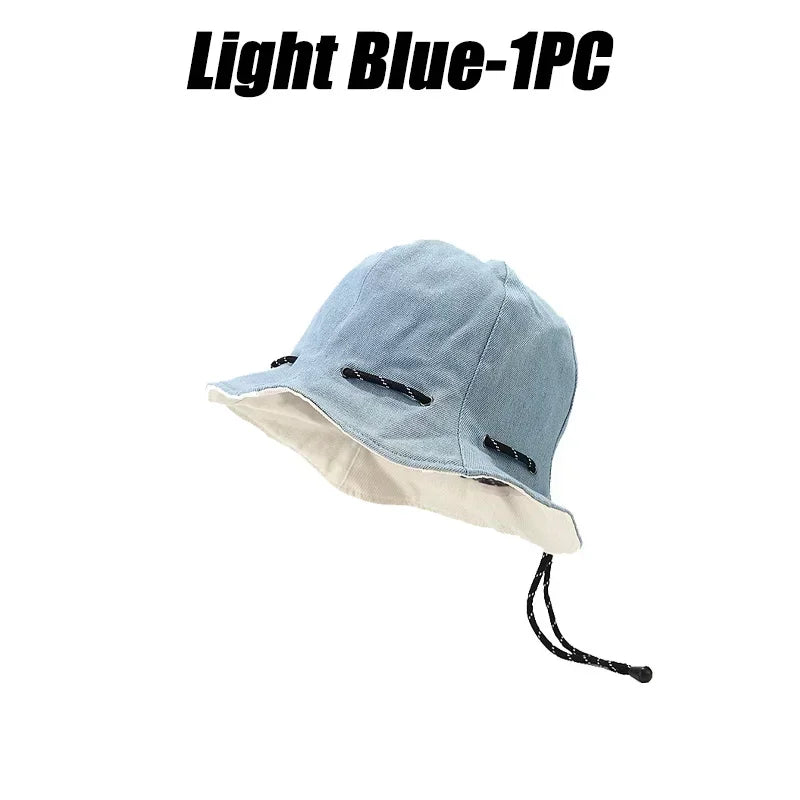 Reversible Double-Sided Summer Sun Protection Bucket Hat
