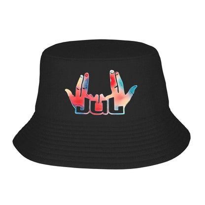 Bucket Hat Jul Gold and Platinum Rapper Summer Beach