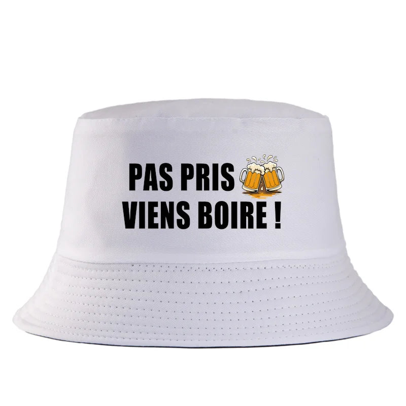 Funny Beer Pas Pris Viens Boire Bucket Hat