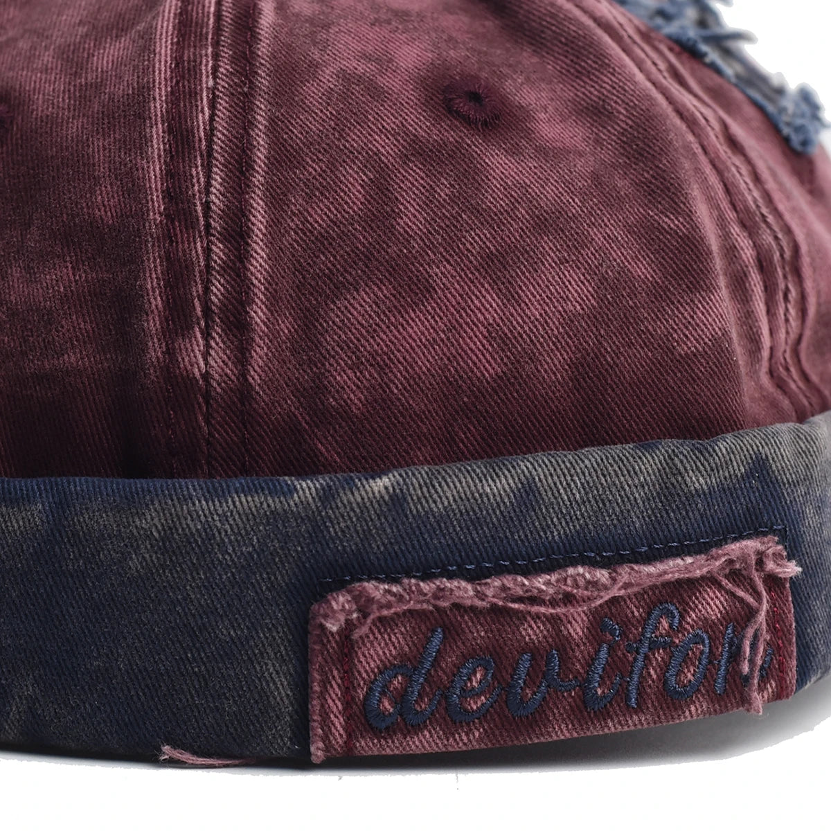 Washed Docker Beanie Brimless Cap Hat