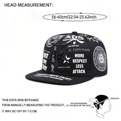 Creative Graffiti Embroidered Snapback Cap