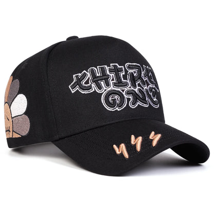 Lightning Embroidery Adjustable Sports Baseball Cap