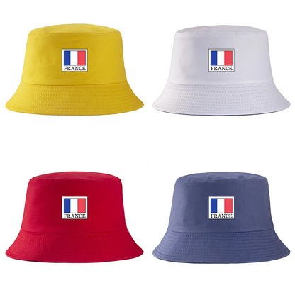 France Flag Cotton Bucket Hat