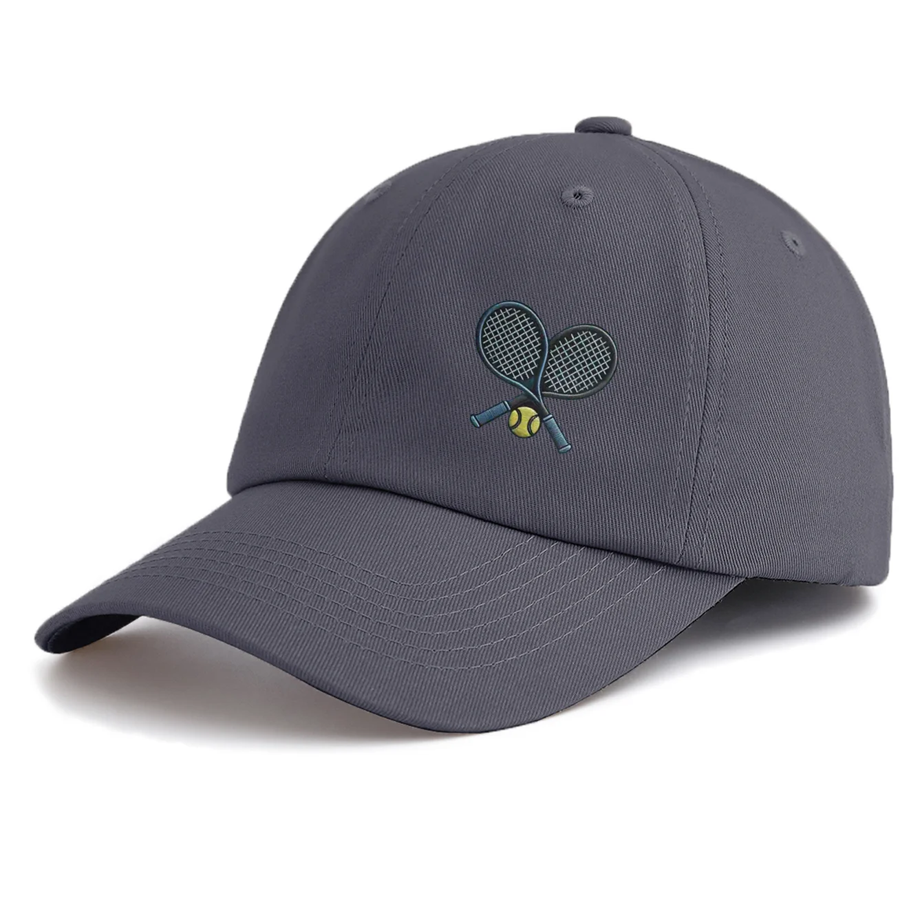1pc Tennis Print Baseball Cap For Adults