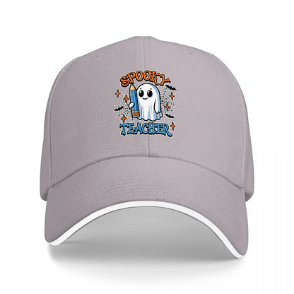 Spooky Teacher Ghost Baseball Cap