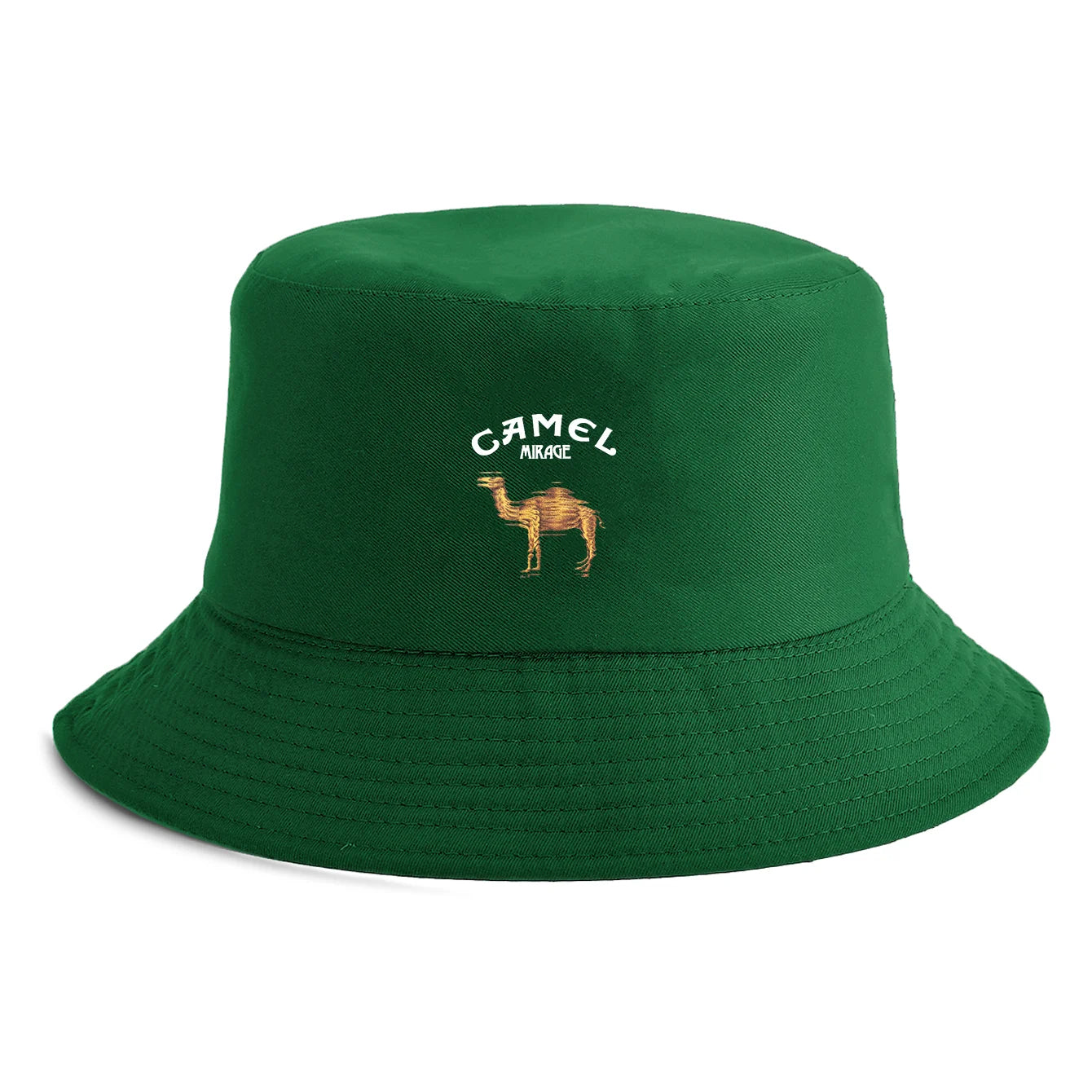 Reversible Camel Print Retro Bucket Hat