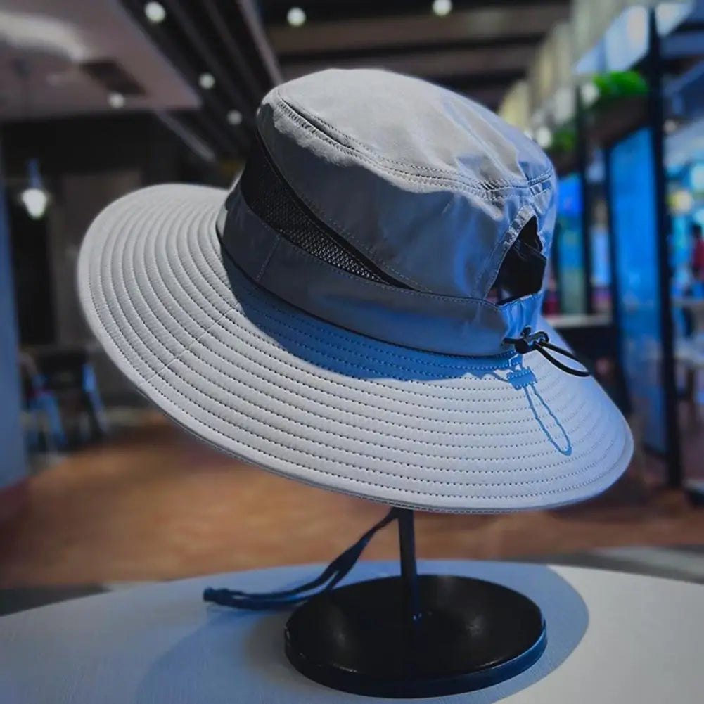Quick-Dry UV Protection Wide Brim Bucket Hat