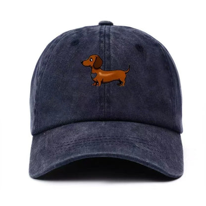 Cute Sausage Dog Print Baseball Cap