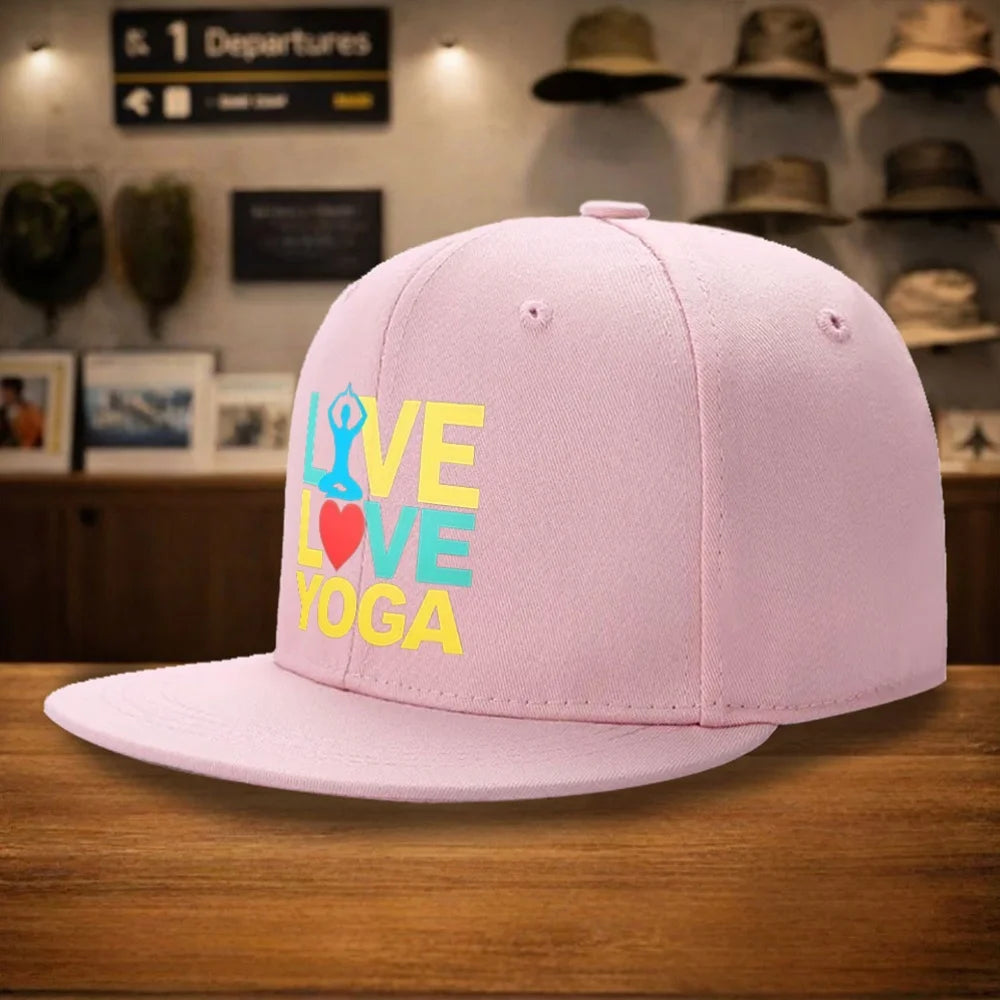 Love Yoga Street Style Snapback Cap
