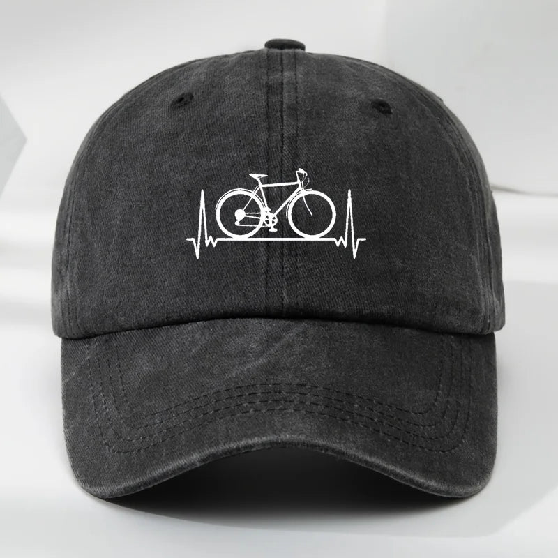 Bicycle Print Outdoor Sports Baseball Cap