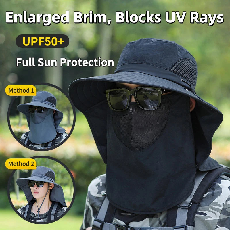 Waterproof UV Protection Wide Brim Fishing Bucket Hat