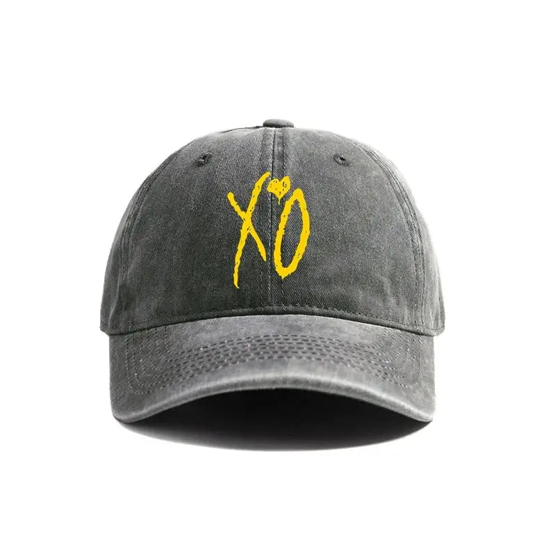 XO The Weekend Baseball Cap Distressed Hats Cap Men Retro Outdoor Summer Adjustable Dad Hat Fashion