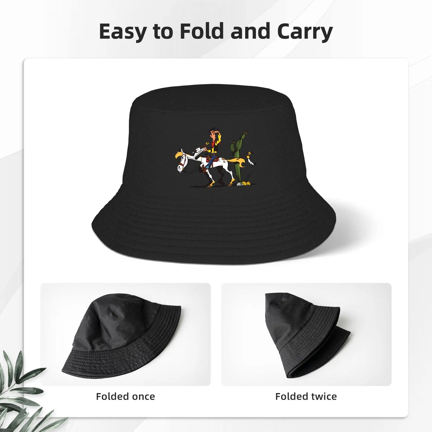 Lucky Luke Daltons Cartoon Bucket Hat