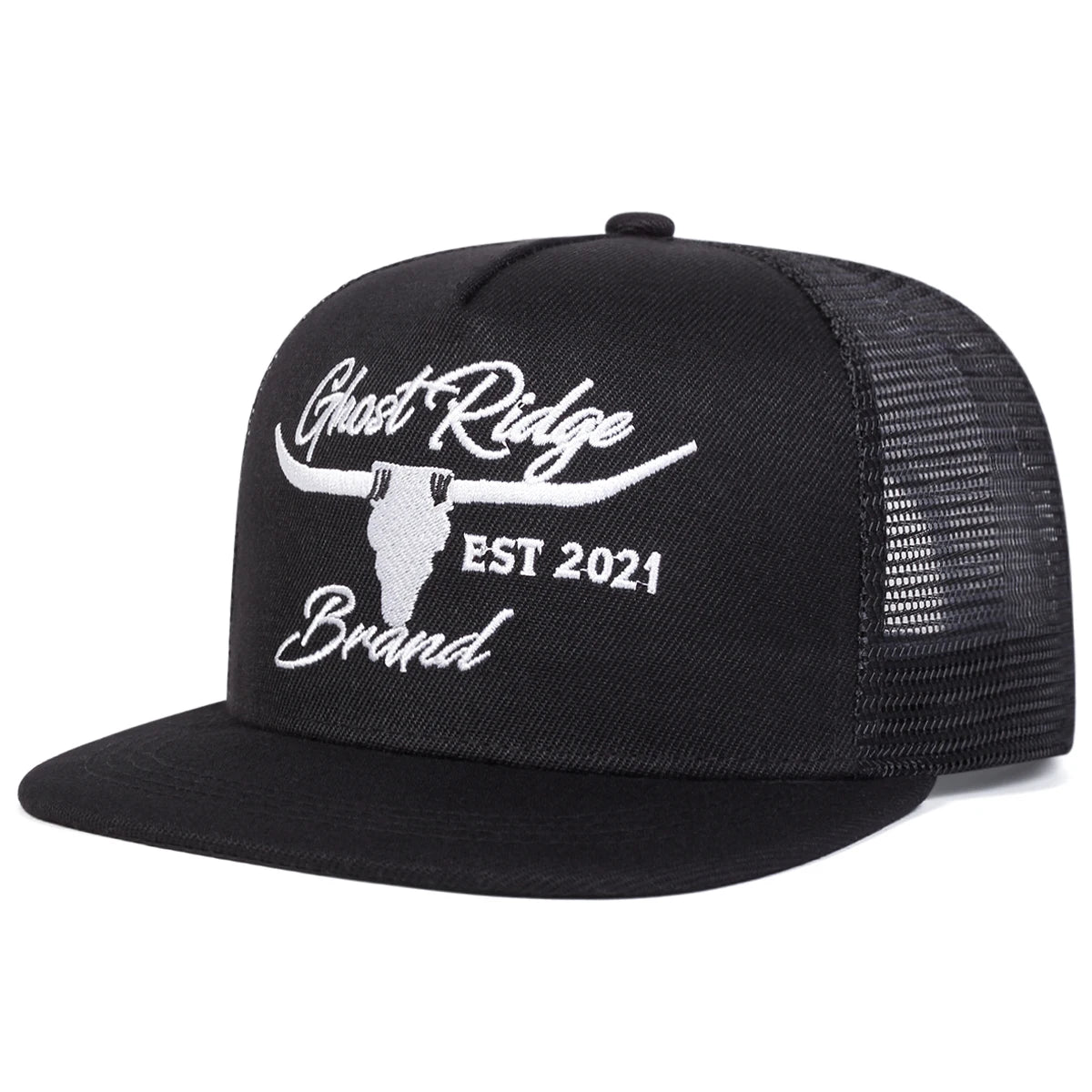 Unisex Bullhead Embroidered Snapback Cap