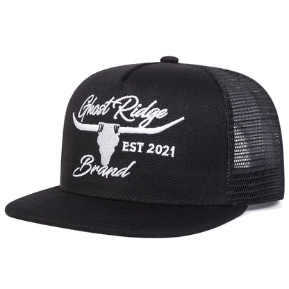 Unisex Bullhead Embroidered Snapback Cap