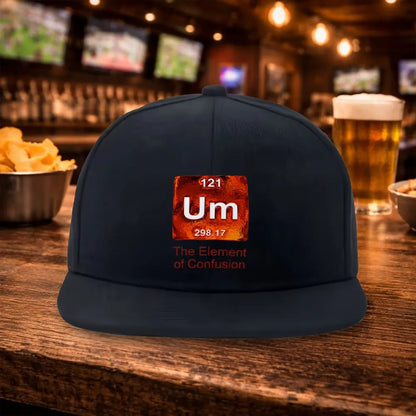 Question Mark Print Snapback Cap