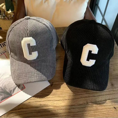 Fashion Baseball Cap Corduroy Fishing Trucker Cap Outdoor