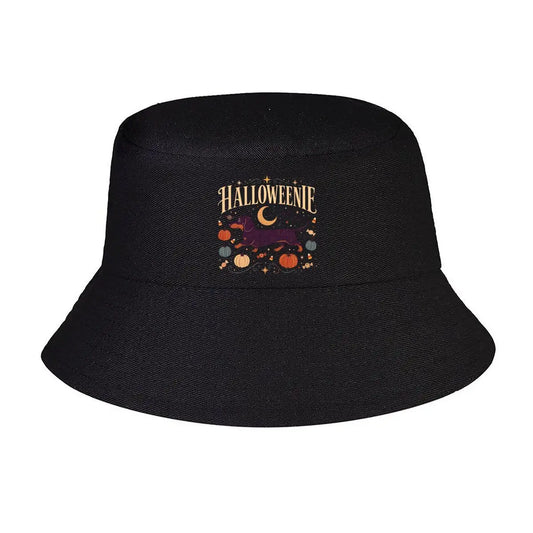 Vintage Halloween Dachshund Bucket Hat